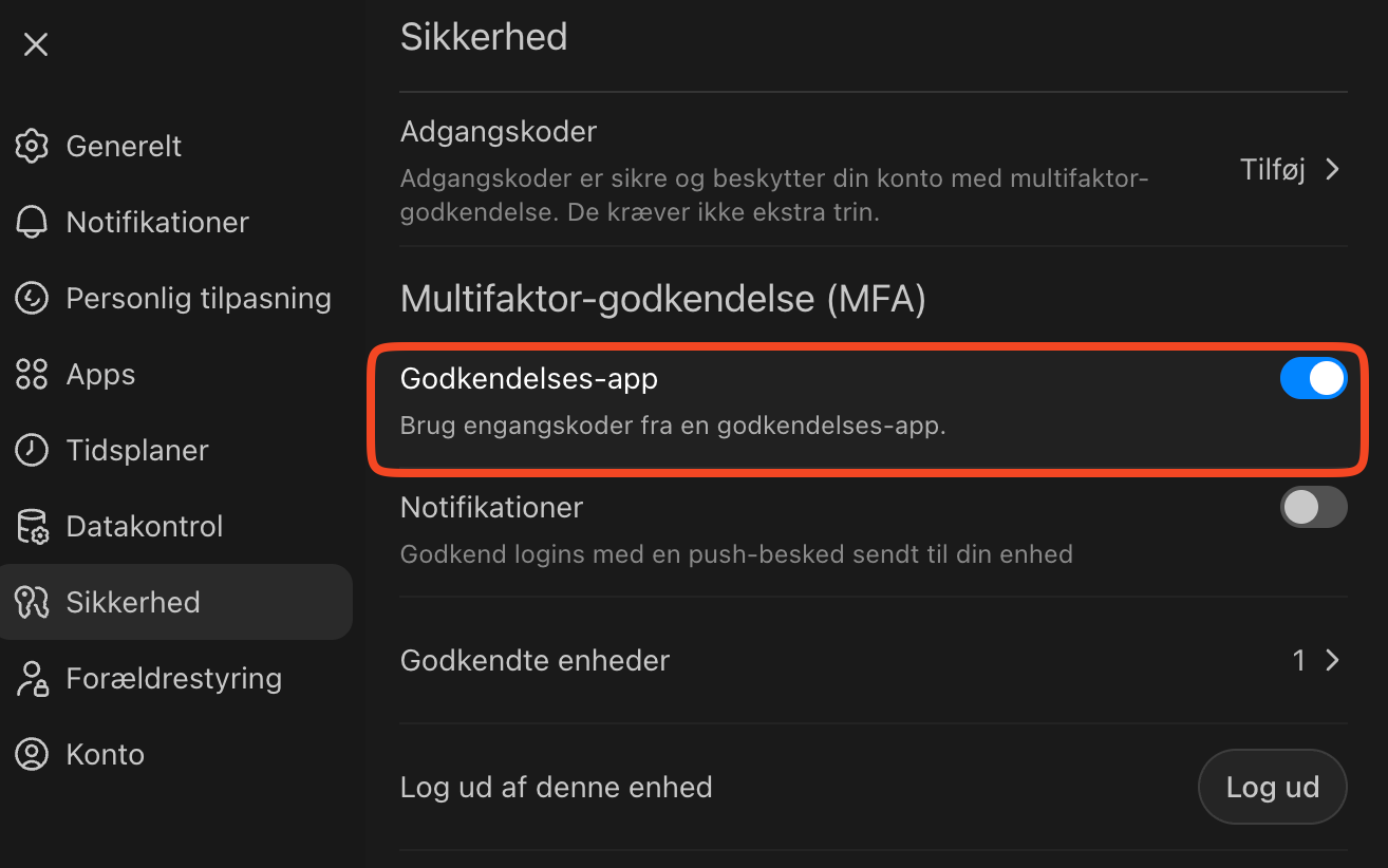 Aktivér tofaktorgodkendelse for bedre ChatGPT privatliv
